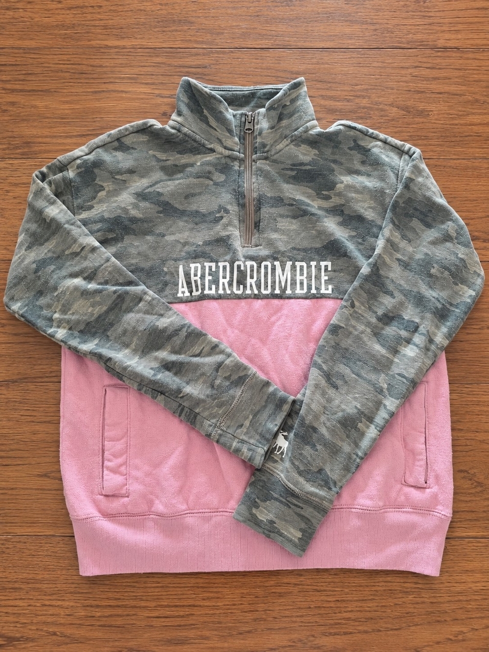 Abercrombie Kids Camo Color Block Pullover